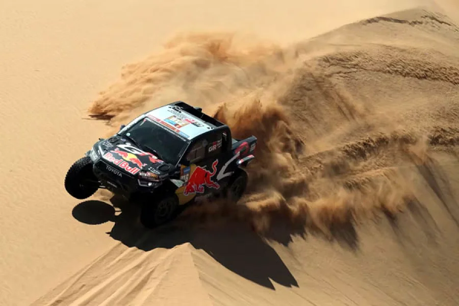 Seth Quintero de Toyota Gazoo Racing y su copiloto