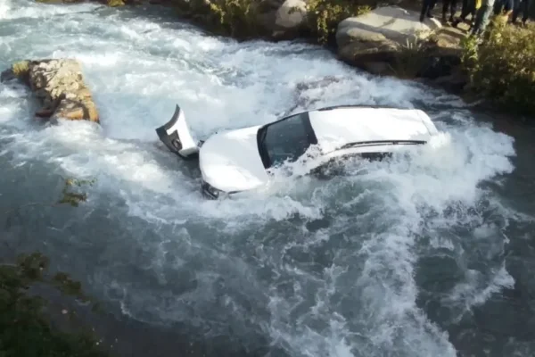 Mendoza: murió una turista al caer con su auto a un arroyo