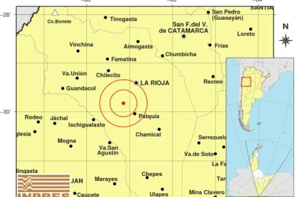 Dos sismos en La Rioja durante la mañana de este domingo