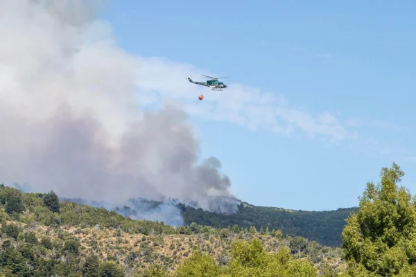 Dividen en seis el área afectada por los incendios de bosques en el Parque Nacional Los Alerces