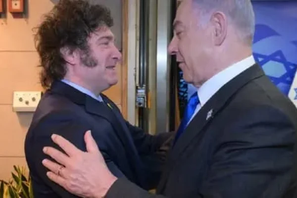 Milei se reunió con Netanyahu, quien le agradeció su “firme apoyo” a Israel