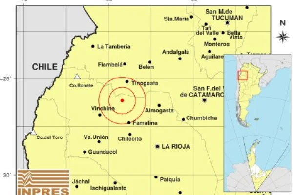 La Rioja sufrió tres sismos en la misma jornada