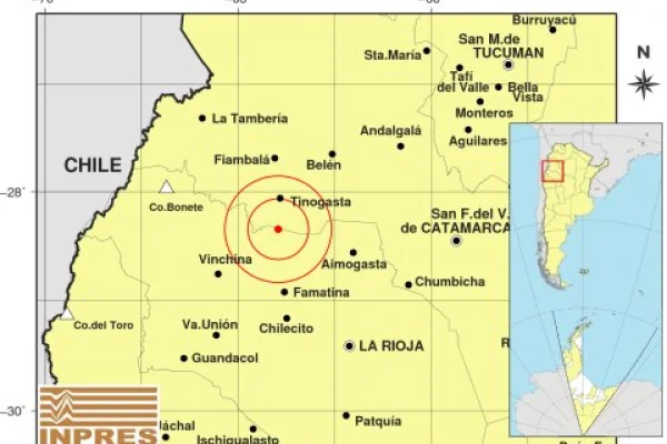 Se registró un temblor en La Rioja