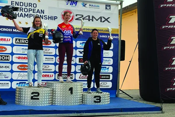Carla Scaglioni hizo podio en la primera carrera del campeonato europeo