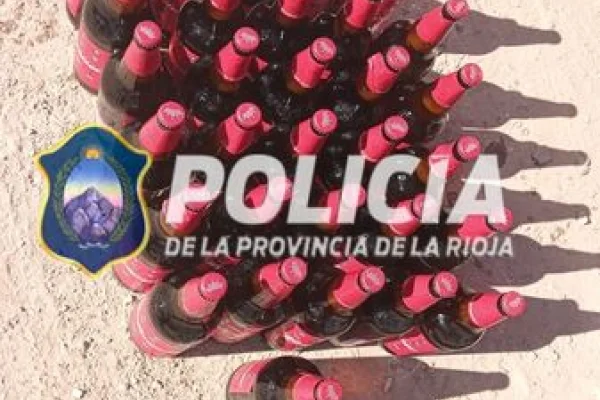 La Policía secuestró bebidas alcohólicas en un evento deportivo y detuvo a dos personas