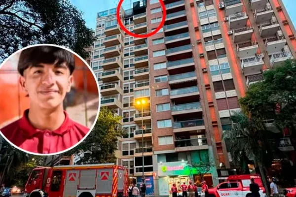 Murió el joven de 19 años que estaba internado tras caer desde el piso 12 de un edificio que se incendiaba en Córdoba