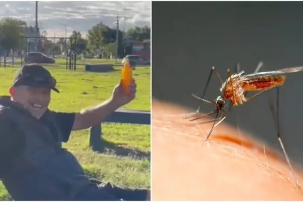 Un hombre creó un repelente con shampoo y se hizo viral al mostrar cómo ahuyentaba a los mosquitos del dengue