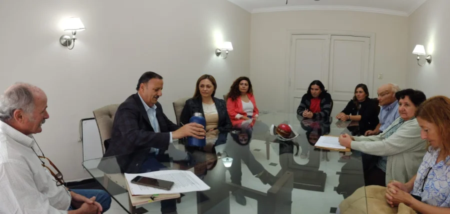 Encuentro. El Área Diocesana de la Pastoral Campesina se reunió con el gobernador, Ricardo Quintela y la vice gobernadora, Teresita Madera.