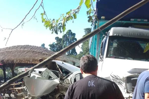 Un camión se metió en una parrilla en la Ruta 2: un muerto y un herido grave