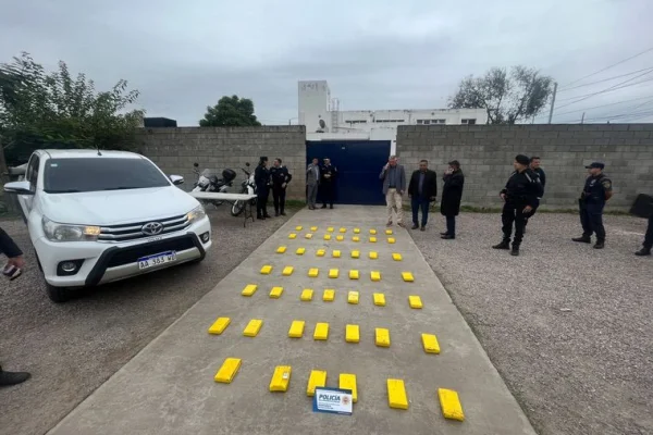 Secuestraron casi 50 kilos de cocaína de máxima pureza en Córdoba