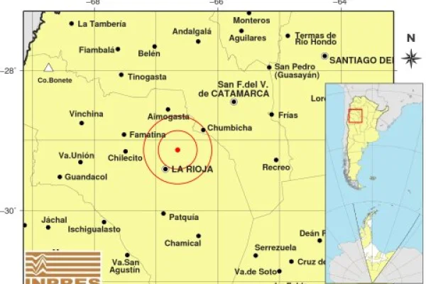 Temblor de magnitud 3.3 se registró este miércoles en La Rioja