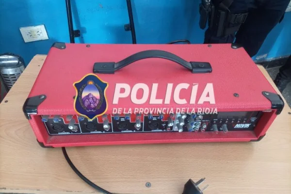 La Policía recuperó una potencia de sonido robada