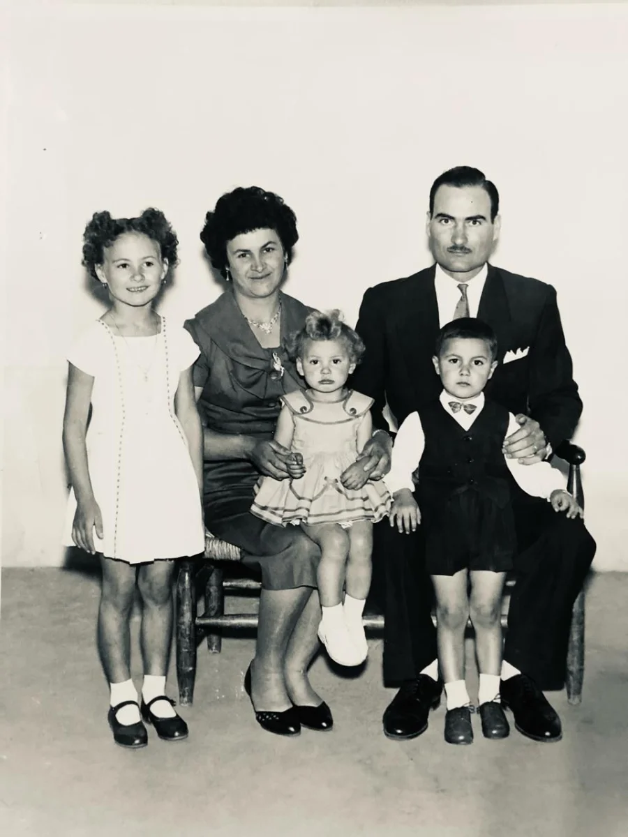 La familia al llegar a Chilecito