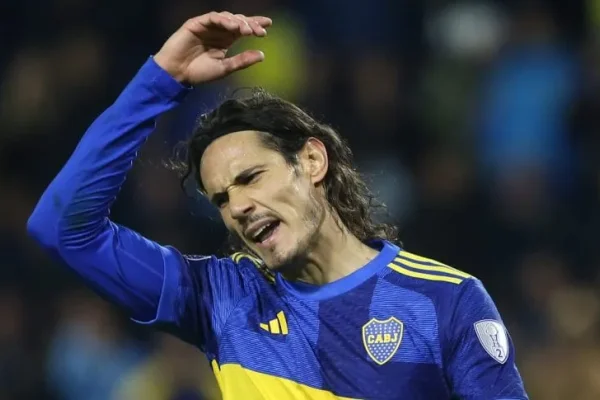 Cavani, baja inesperada en Boca vs. Platense