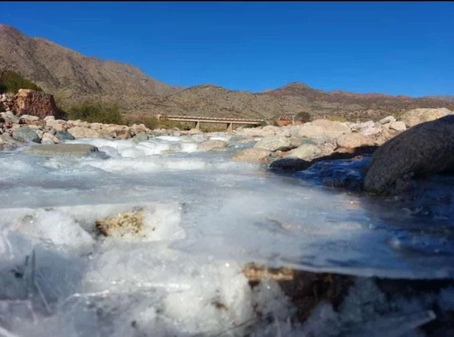 Se congeló en río en Miranda y Pagancillos