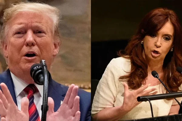 Cristina Kirchner también se solidarizó con Donald Trump