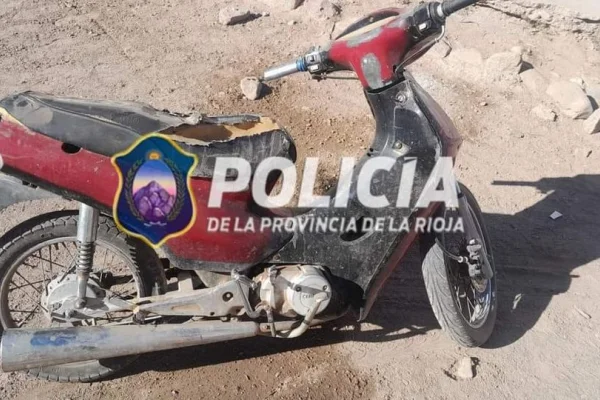 La Policia secuestró una motocicleta abandonada en Vinchina