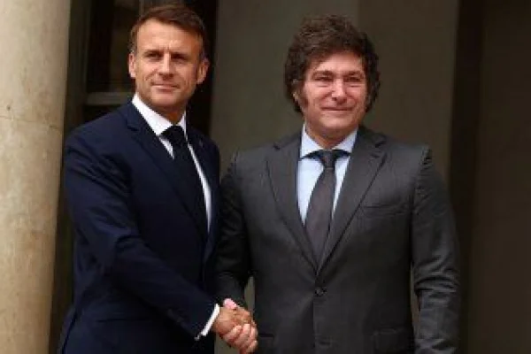 Javier Milei se reunió con Emmanuel Macron en la previa de los Juegos Olímpicos de París