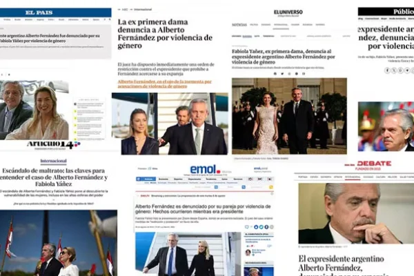 La reacción de los medios del mundo ante la denuncia de Fabiola Yañez a Alberto Fernández