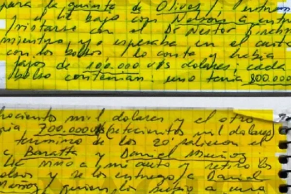 Causa Cuadernos: ordenan una pericia sobre los manuscritos de Centeno de cara al juicio oral