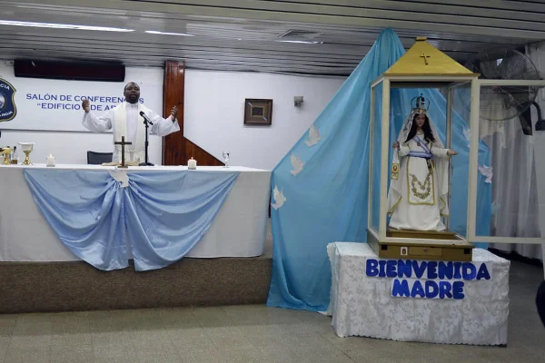 La Virgen de la Merced visitó a la Policía de la Provincia