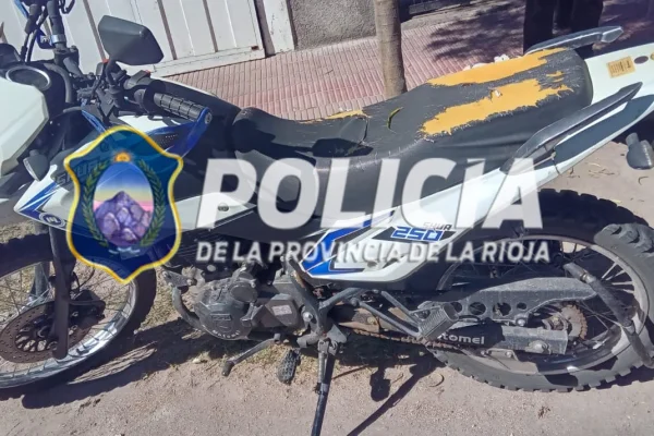 La Policia secuestró una motocicleta abandonada hace tres dias