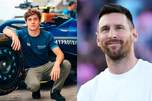 Colapinto y su esperado encuentro con Messi: un lazo que trasciende el automovilismo