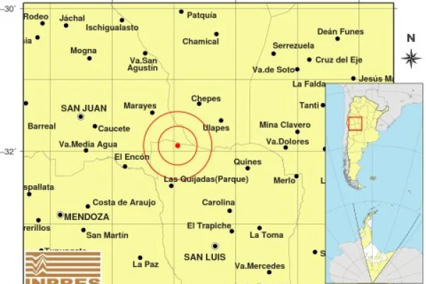 Sismo con epicentro en San Luis se sintió en la Provincia