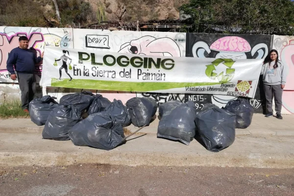 Cerró el proyecto de voluntariado “Plogging en la Sierra del Paimán”