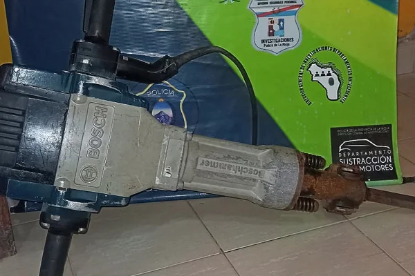 La Policía recuperó un martillo demoledor de gran valor económico