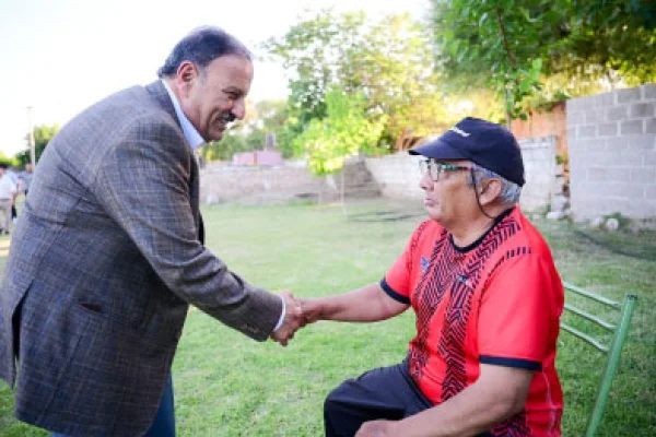 Inauguran sistema de riego para cancha de Loma Blanca