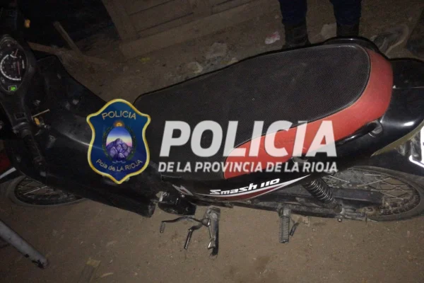 La Policía recuperó una motocicleta robada en pocas horas