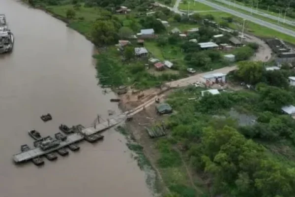 Encontraron una boina y una mochila que serían del sargento cuando cayó al río Paraná