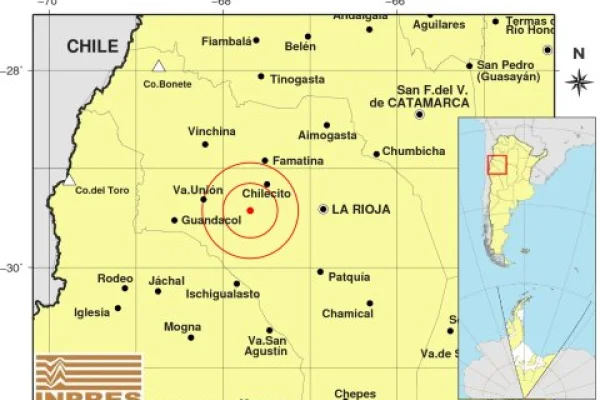 Sismo en el oeste riojano