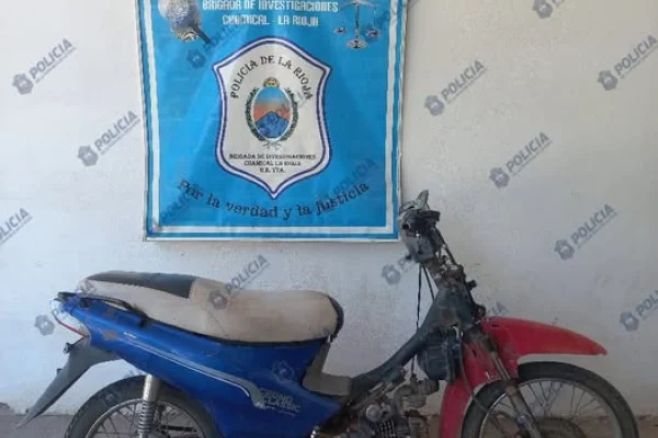 La Policia recuperó una motocicleta robada en Chamical