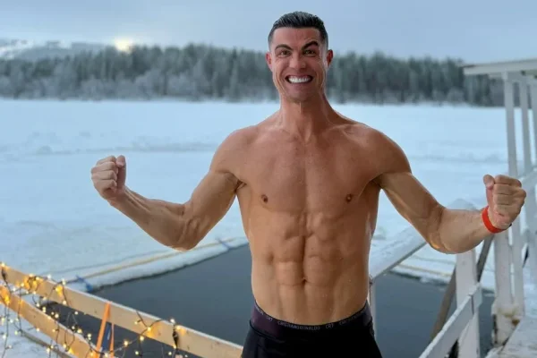 Bajo cero: así celebra Navidad Cristiano Ronaldo