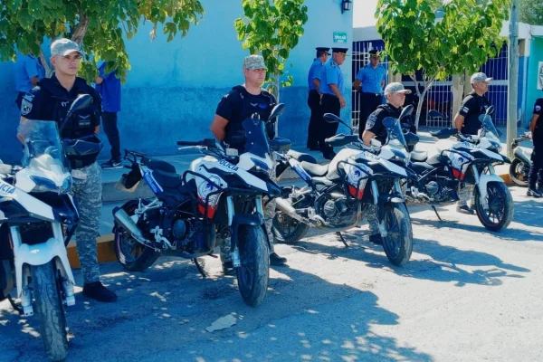 La Unidad Regional de Chepes recibió seis motocicletas nuevas