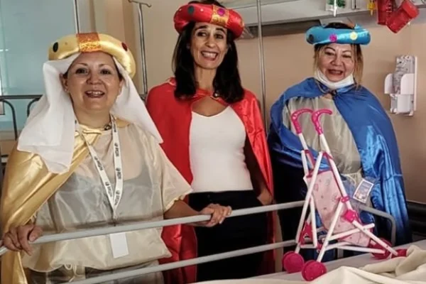 Los Reyes Magos llegaron al Hospital Materno Infantil