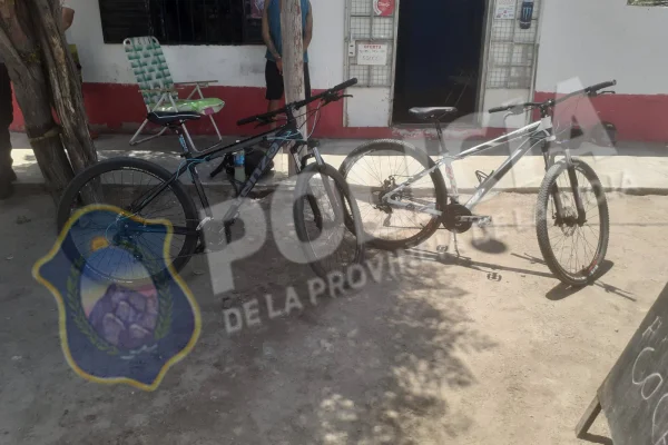 Detuvieron a dos sujetos por el robo de bicicletas en Capital