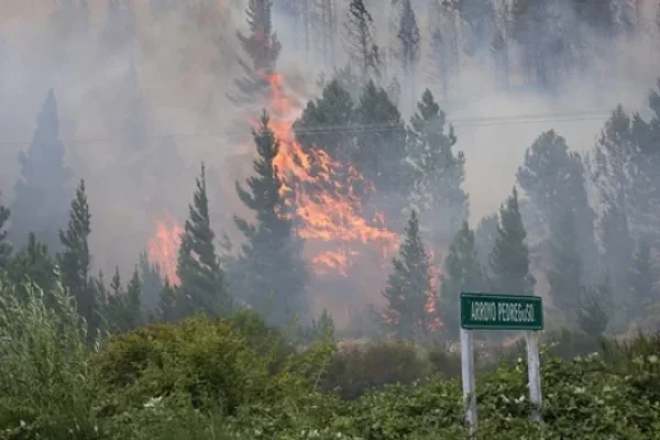 Sigue el incendio forestal en Epuyén y ya se quemaron más de 3 mil hectáreas