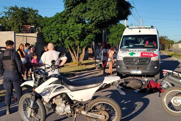 Tres menores heridas en un siniestro vial en la zona sur