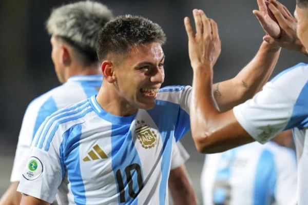 Goleada histórica: la Sub 20 Argentina aplastó 6-0 a Brasil en su debut en el Sudamericano