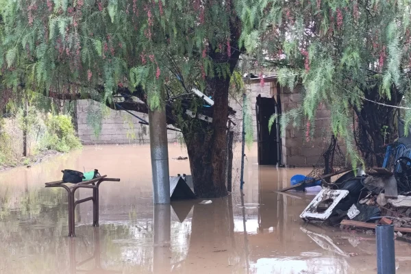 Las intensas precipitaciones en Chepes causaron serios problemas