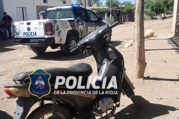 La Policia recuperó un motocicleta robada en Chilecito