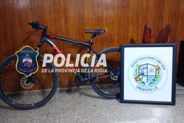 Recuperan una bicicleta robada en Chilecito