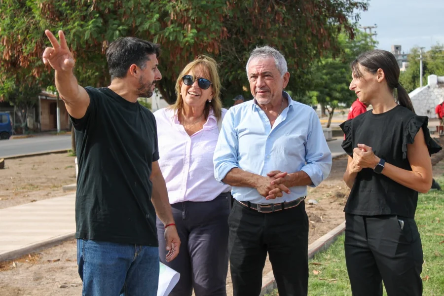 El intendente constató el avance de obras.