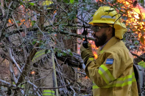 El incendio en el Parque Nacional Nahuel Huapi se extendió hasta el límite con Chile