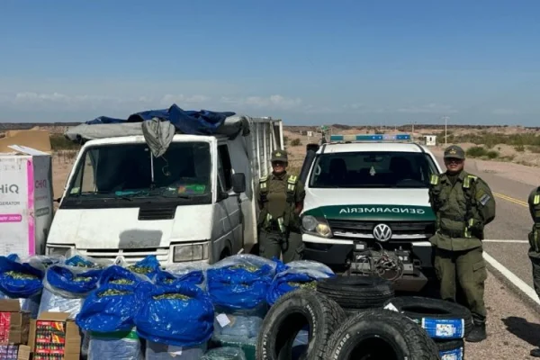 Gendarmería incautó gran cantidad de mercadería ilegal