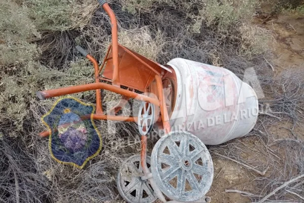 La Policía recuperó una máquina hormigonera en Aimogasta