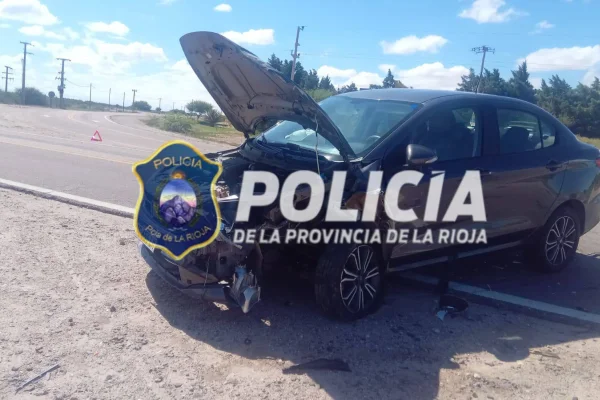 Una mujer herida tras un fuerte choque sobre Ruta 60